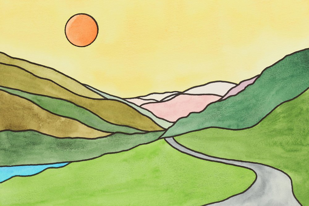 Viaggio lungo la Sunlit Valley Road da Natalie Bruns