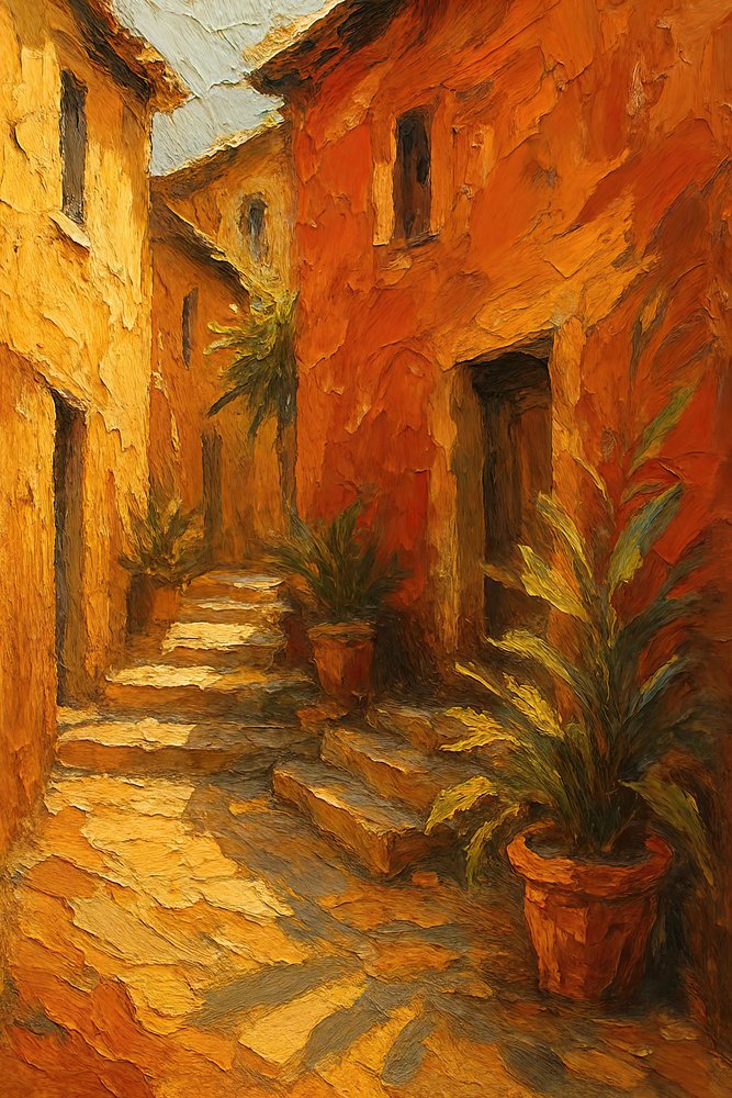 I gradini del Villaggio Illuminato dal Sole da Natalie Bruns
