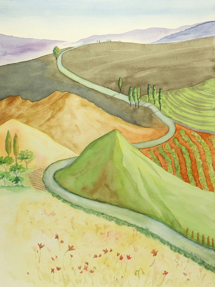 Strada di campagna tortuosa da Natalie Bruns