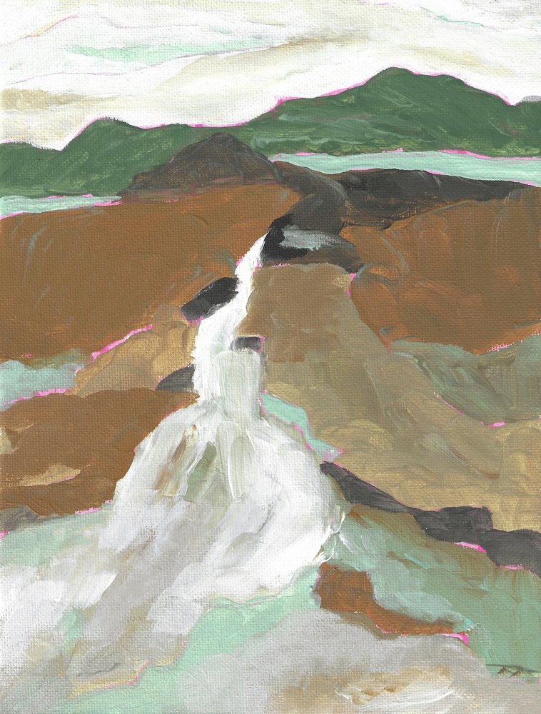 Cascata di montagna astratta da Nikita Jariwala