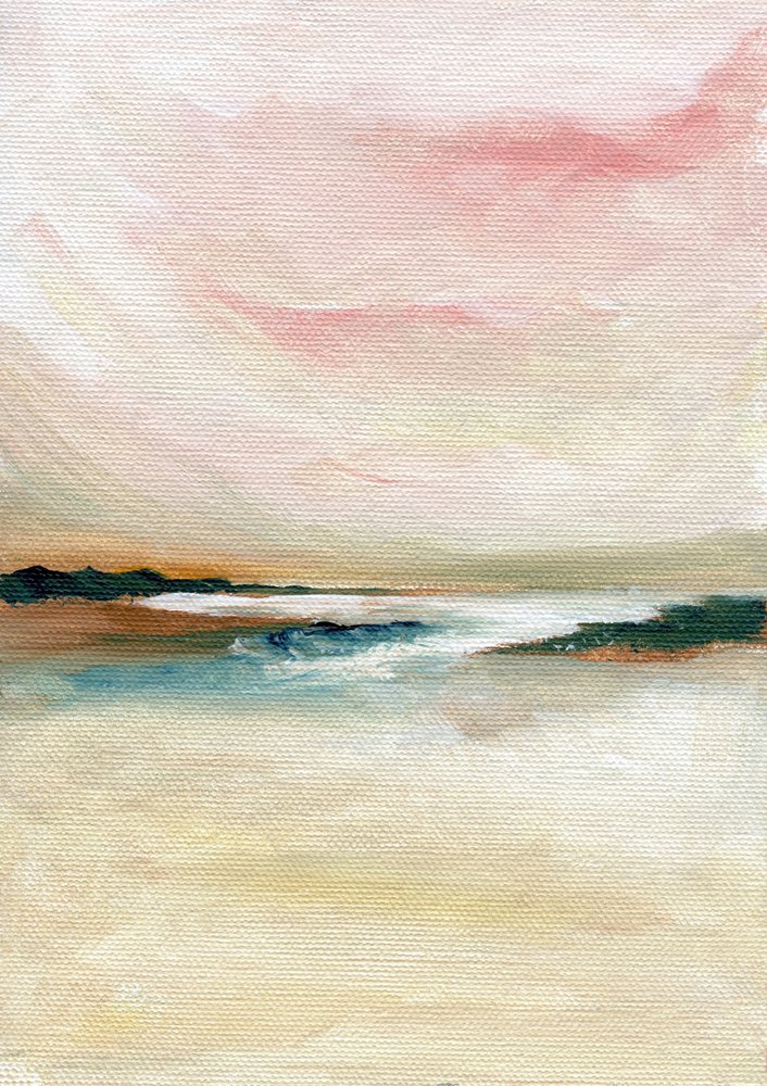 Paesaggio marino astratto a pastello da Nikita Jariwala
