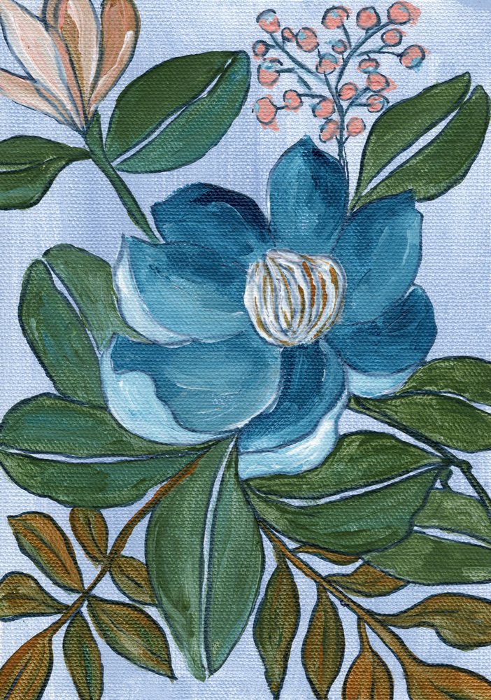 Elegante fioritura blu da Nikita Jariwala