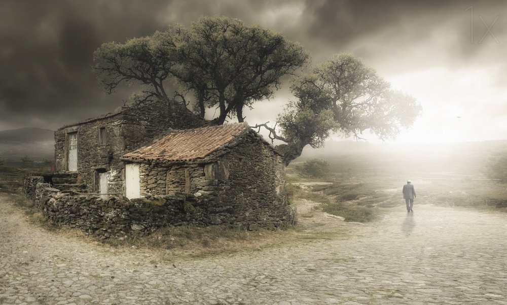 Viaggio nebbioso nella vecchia casa da Nuno Araujo