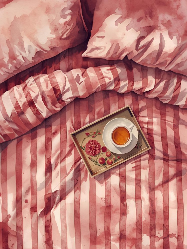 Accogliente lettino per il tè del mattino da Ohkimiko