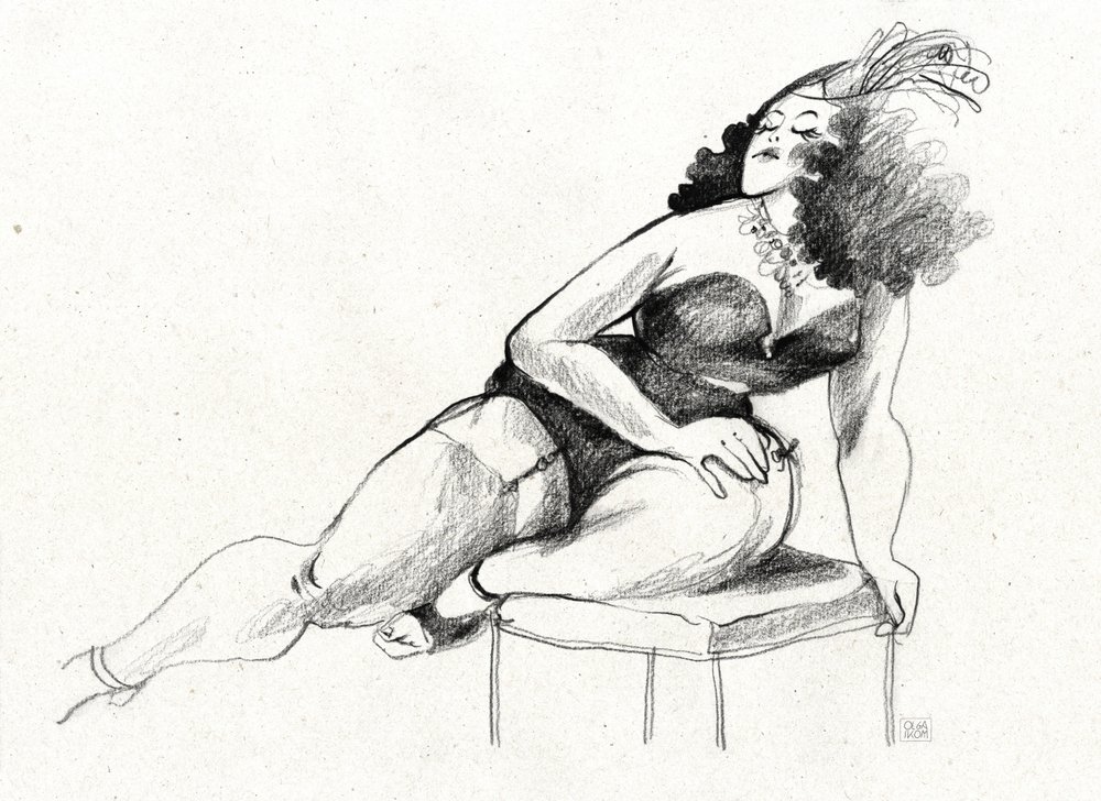 Glamour pin-up formose da Olga Skomorokhova