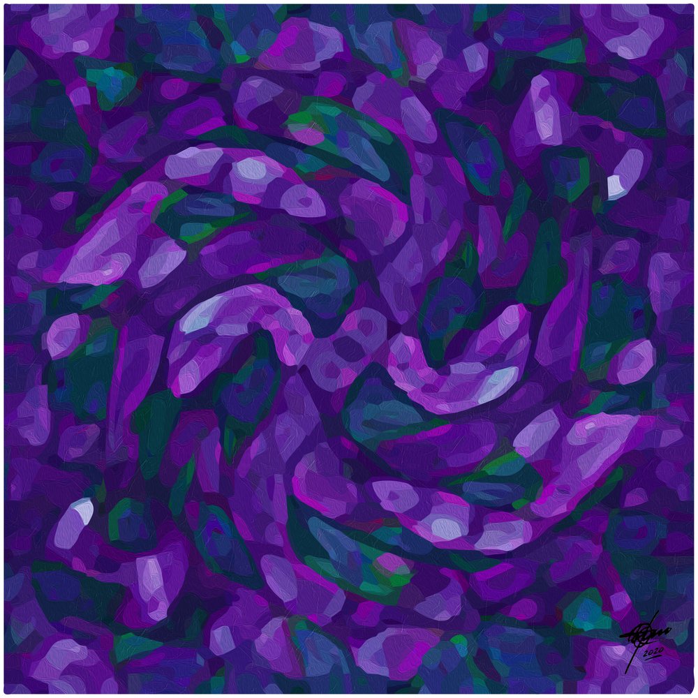 Vortici viola astratti da Osvaldo Russo