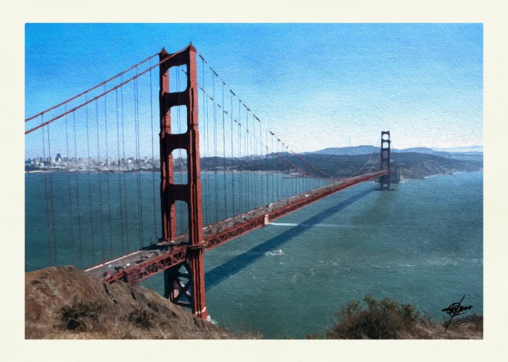 Vista sulla baia dal Golden Gate da Osvaldo Russo