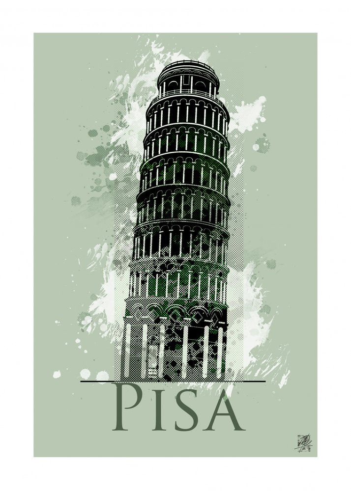 Torre pendente di Pisa da Osvaldo Russo
