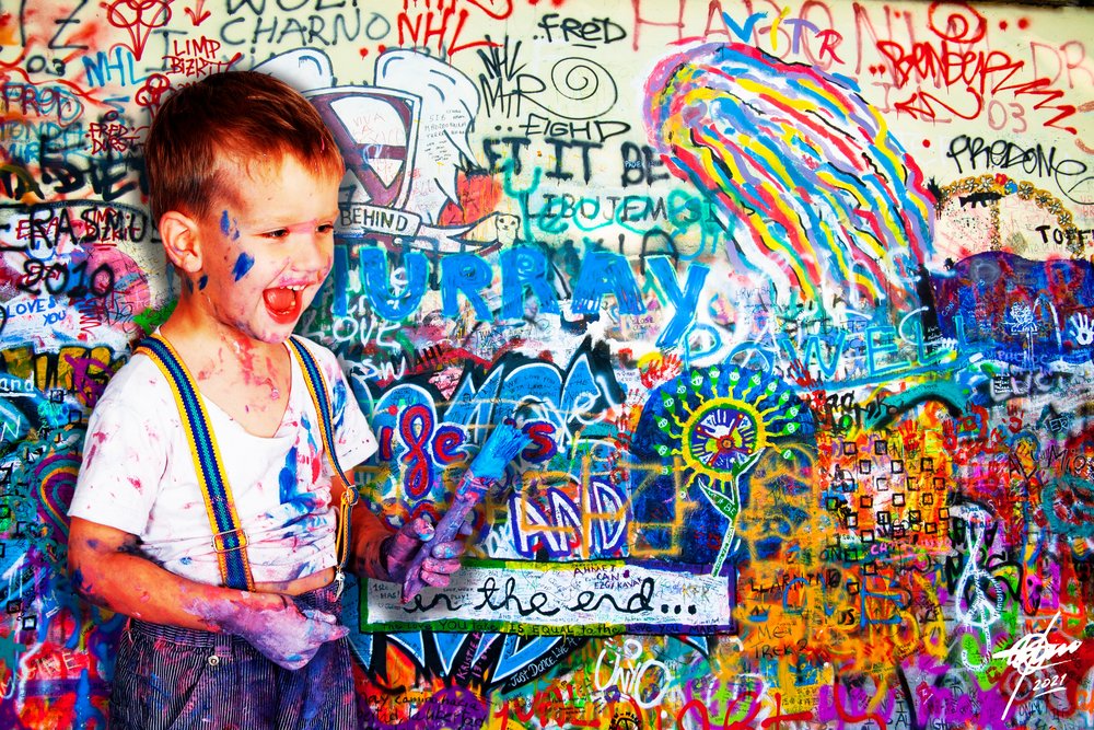 Il bambino artista II da Osvaldo Russo
