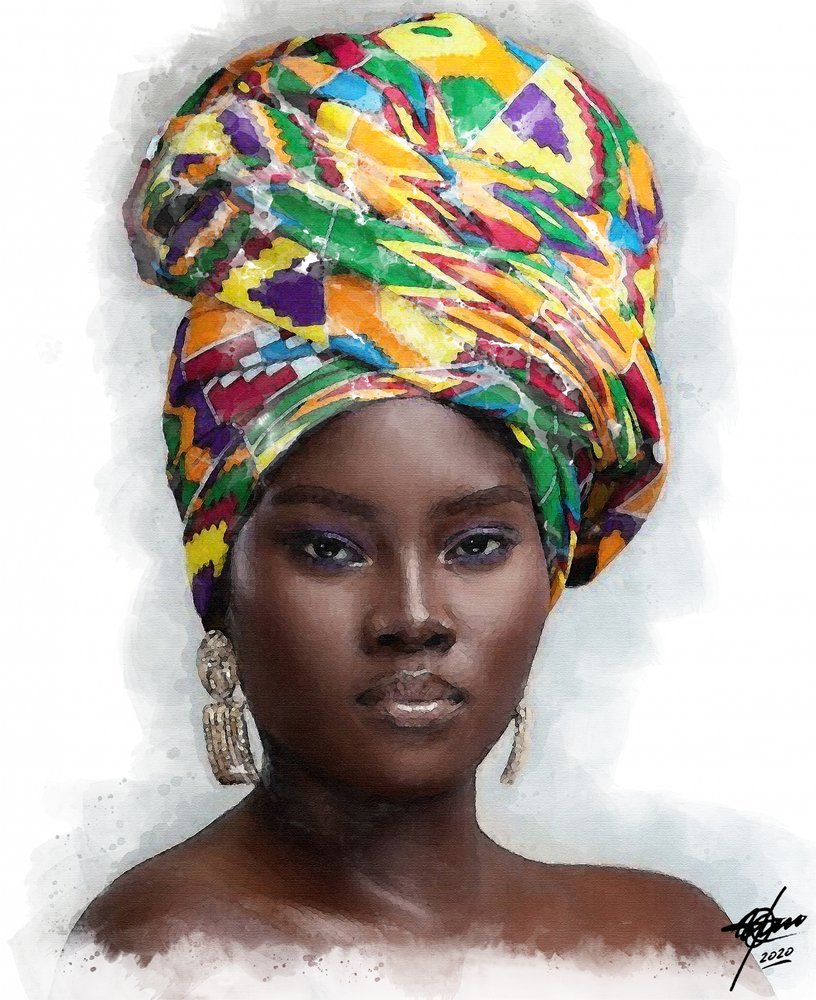Una donna africana dall