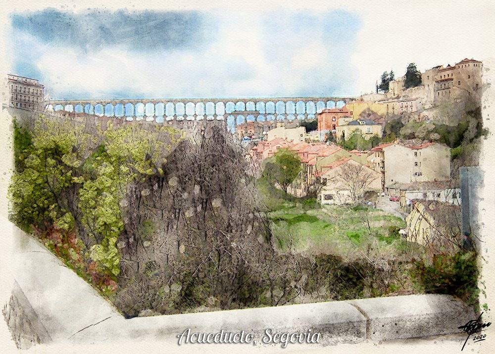 Acquedotto romano di Segovia da Osvaldo Russo