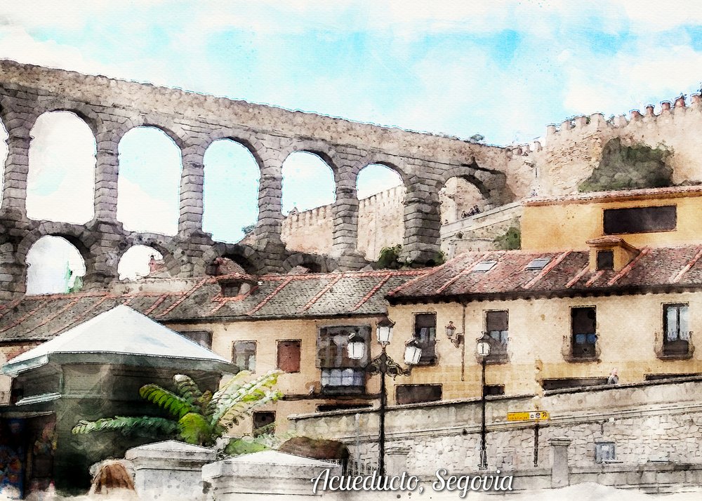 Acquedotto romano di Segovia da Osvaldo Russo