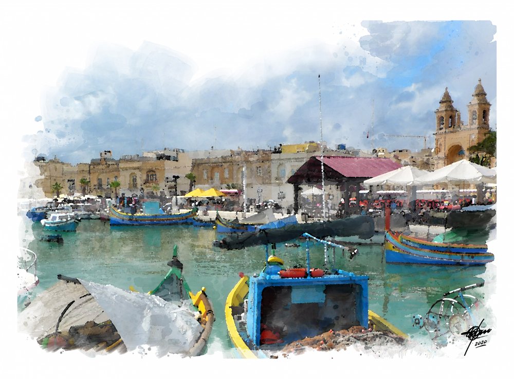 Il vivace porto maltese da Osvaldo Russo