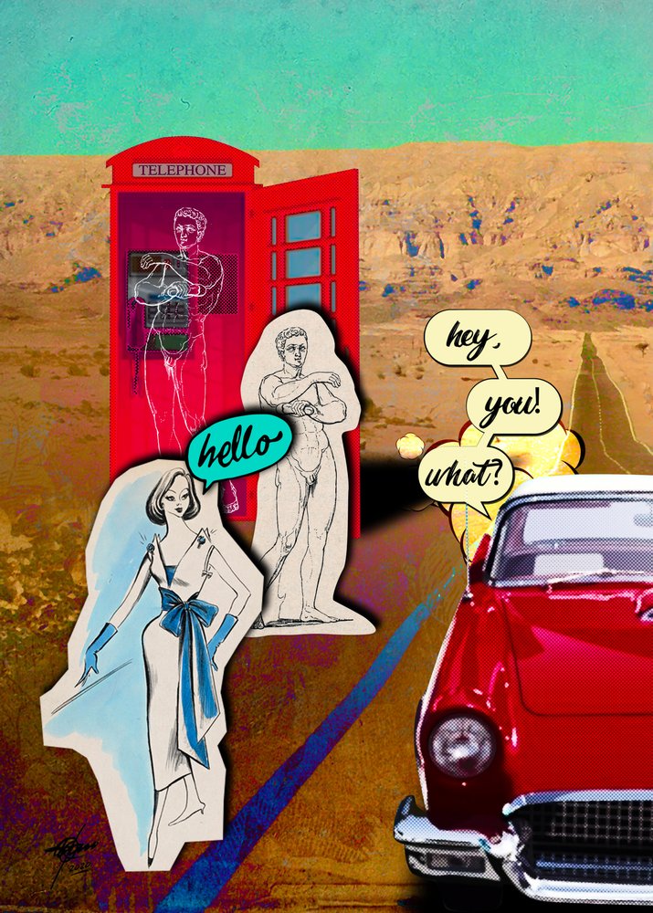 Dialogo vintage nel deserto da Osvaldo Russo