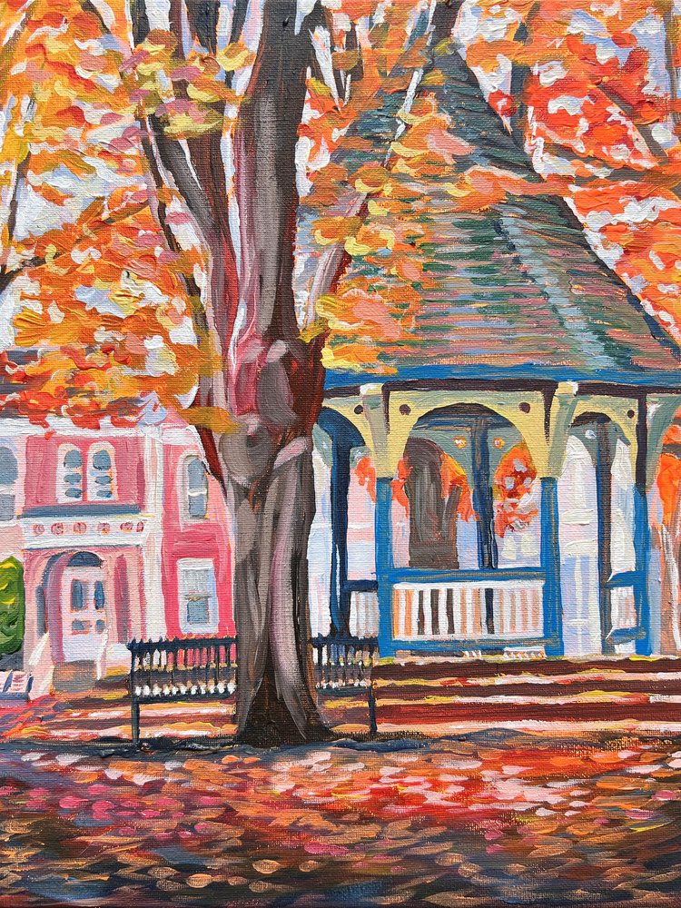Gazebo dai colori vivaci d
