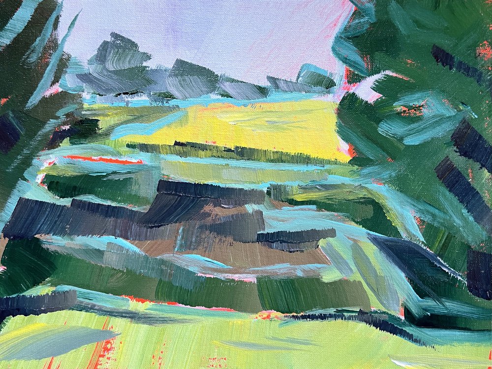 Paesaggio dai campi vivaci da Pauline Wegman | Key and Sea Creative