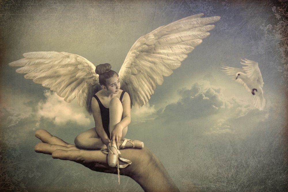 Ballerina angelo sognante da Peeters Jos