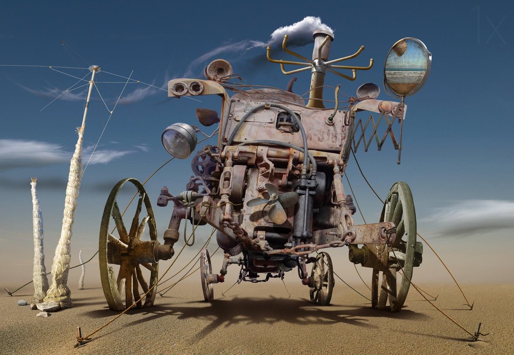 Macchina steampunk del deserto da Radoslav Penchev