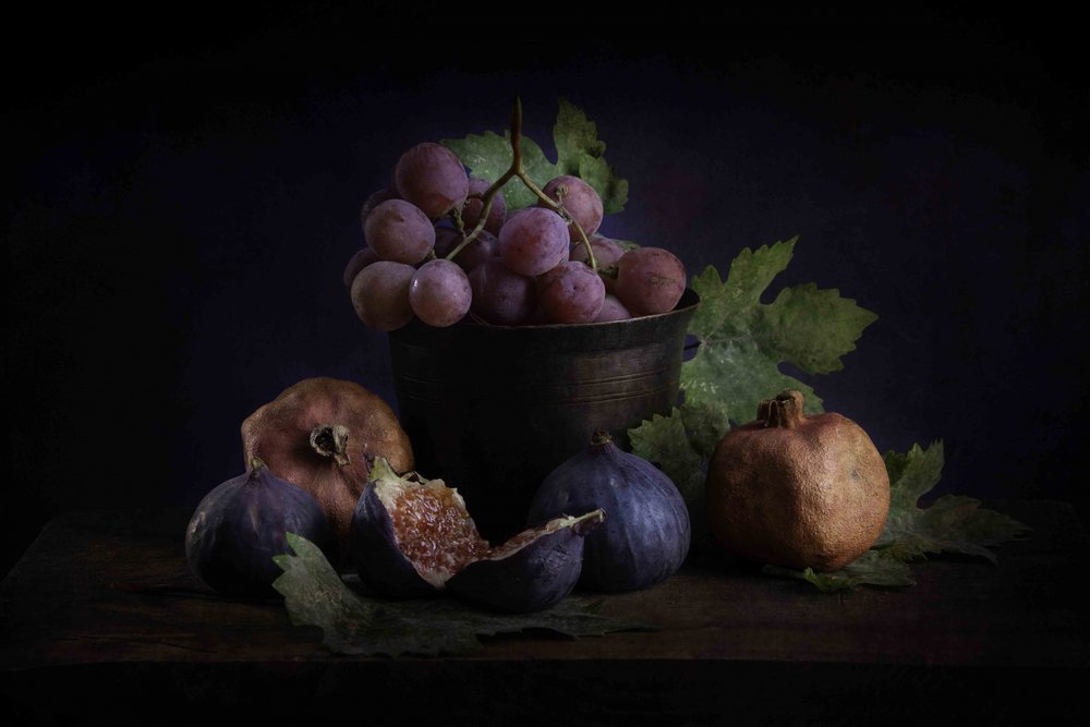 Ricca natura morta con frutta da Ramiz Sahin