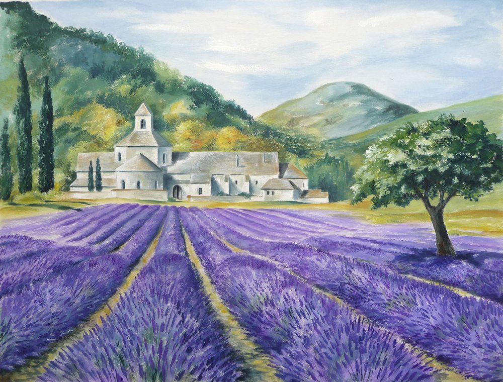 La serenità dei campi di lavanda da Renate Holzner
