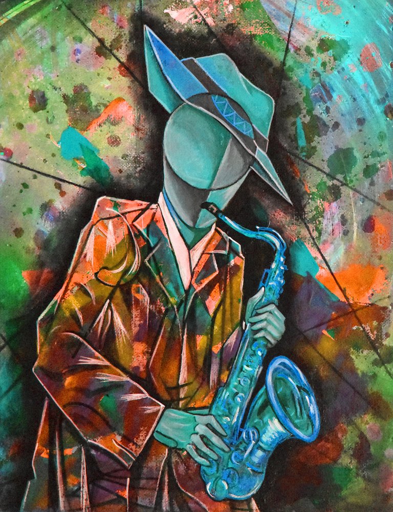 Musicista jazz astratto da Ricardo Maya
