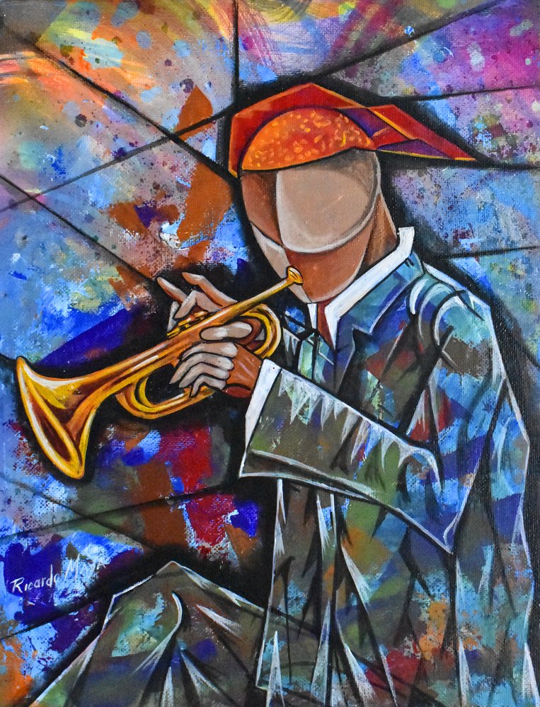 Musicista jazz astratto da Ricardo Maya