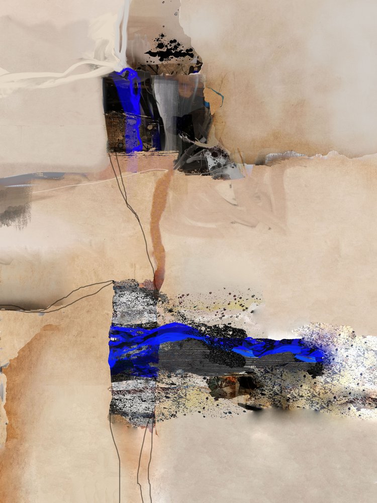 Trame astratte in blu vivace da Roberto Moro