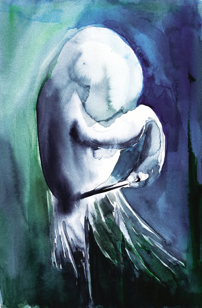 Figura in blu etereo da RodMacIver