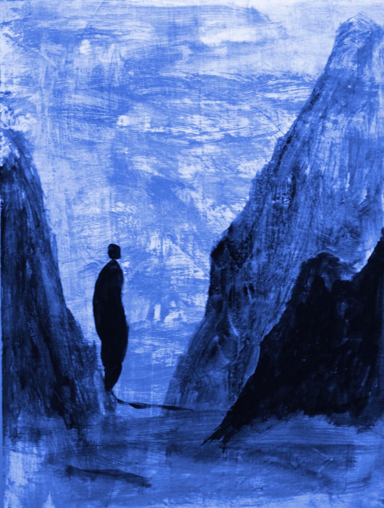 Figura solitaria nelle Blue Mountains da RodMacIver