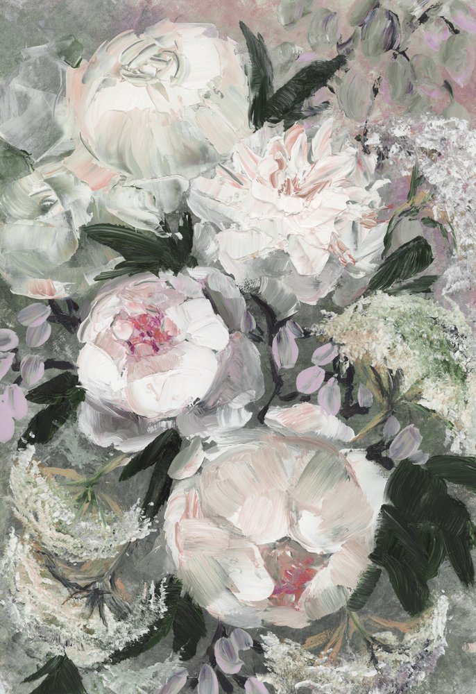 Mazzo di peonie in stile pittorico da Rosana Laiz Blursbyai