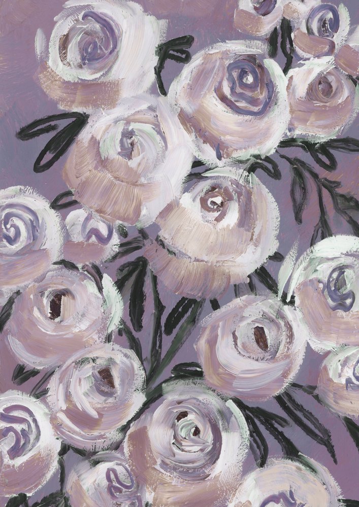 Rose color lavanda tenue da Rosana Laiz Blursbyai