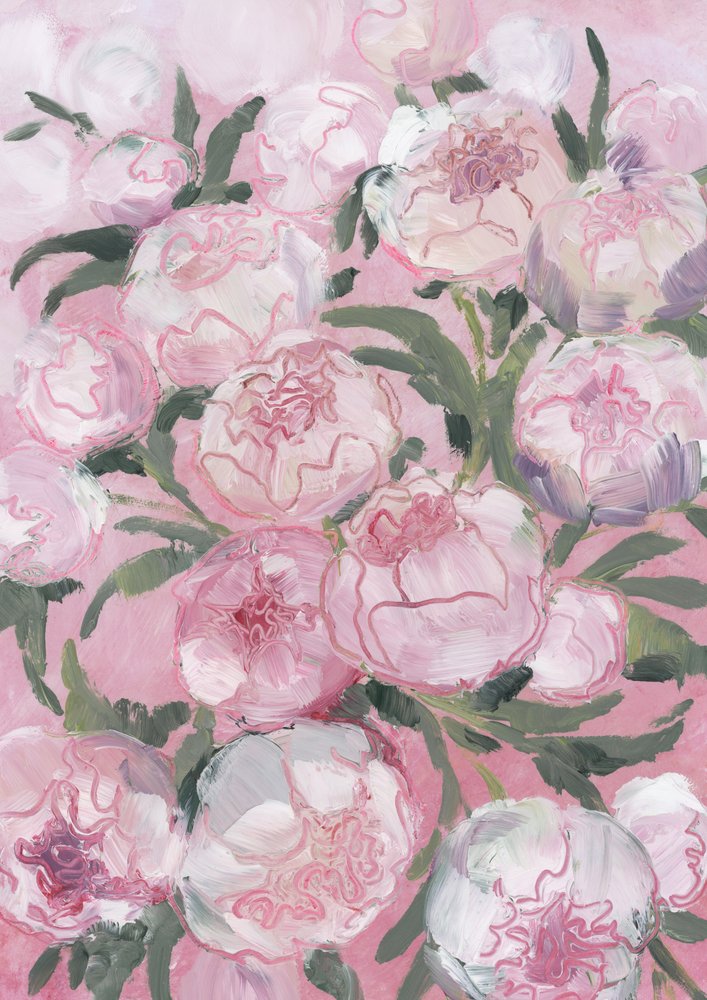 Peonie rosa tenue da Rosana Laiz Blursbyai
