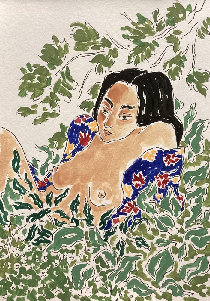 Donna tra il fogliame da Rushati Chowdhury