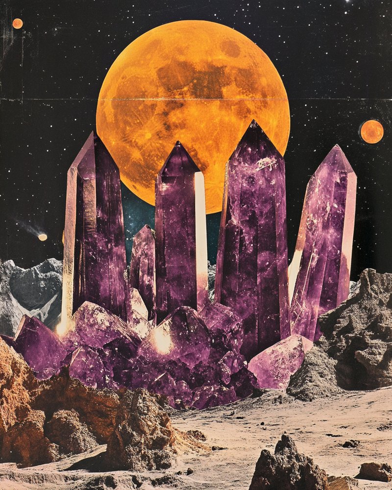 Luna di cristallo cosmico da Samantha Hearn