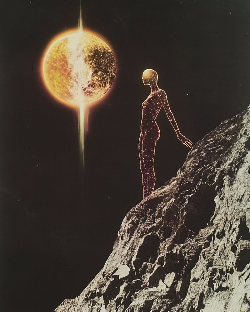 Lo sguardo della figura cosmica da Samantha Hearn