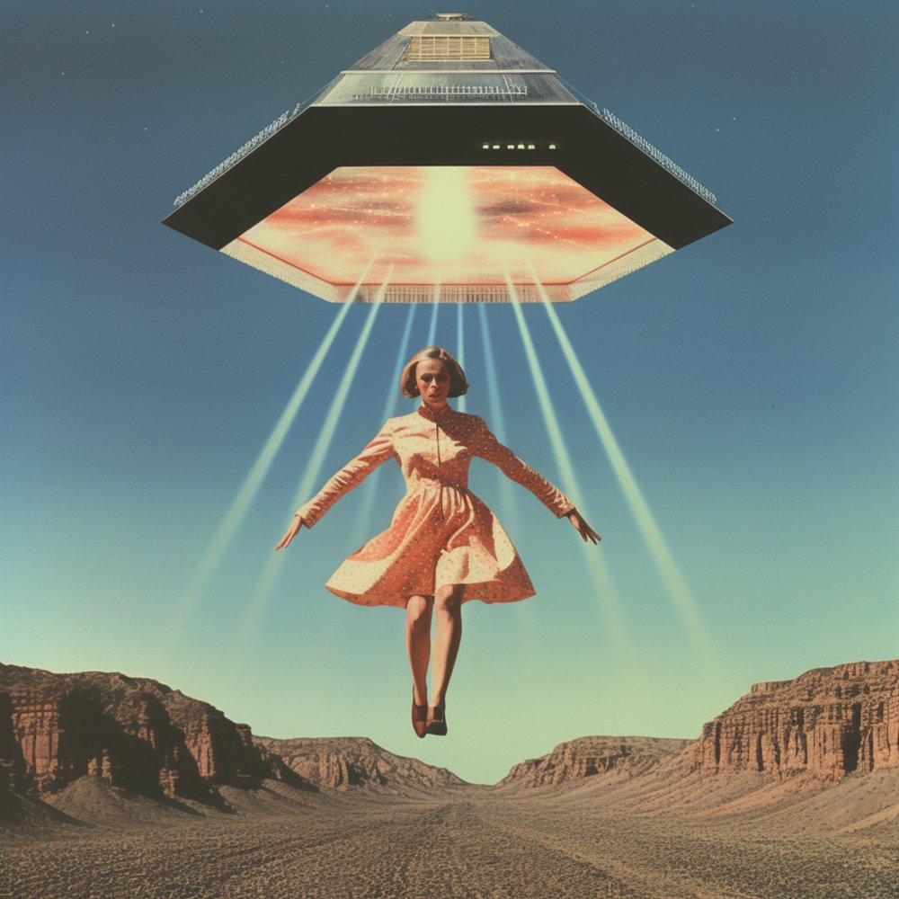 Rapimento da parte di un UFO nel deserto da Samantha Hearn