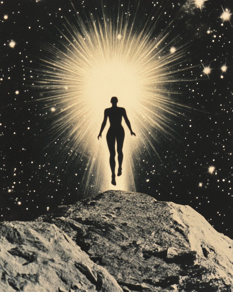 Una figura luminosa che si erge da Samantha Hearn