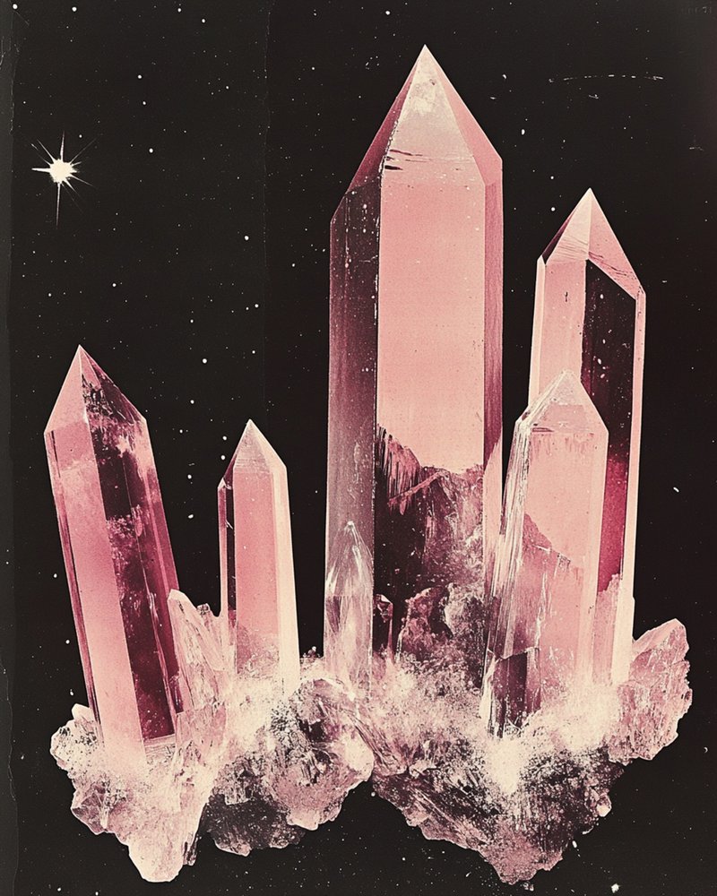 Cristalli cosmici rosa da Samantha Hearn