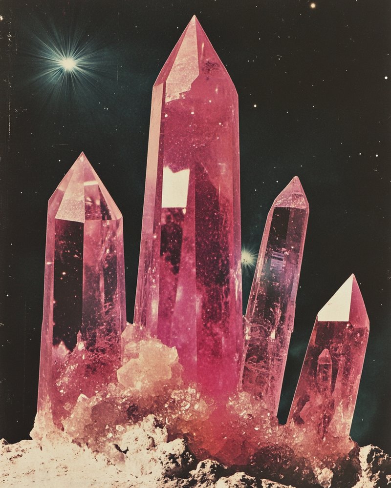 Cristalli cosmici rosa da Samantha Hearn