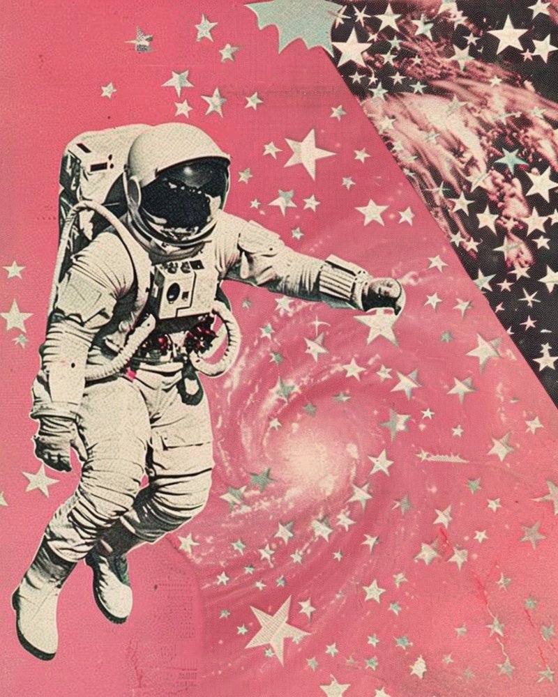 Astronauta della Galassia Rosa da Samantha Hearn