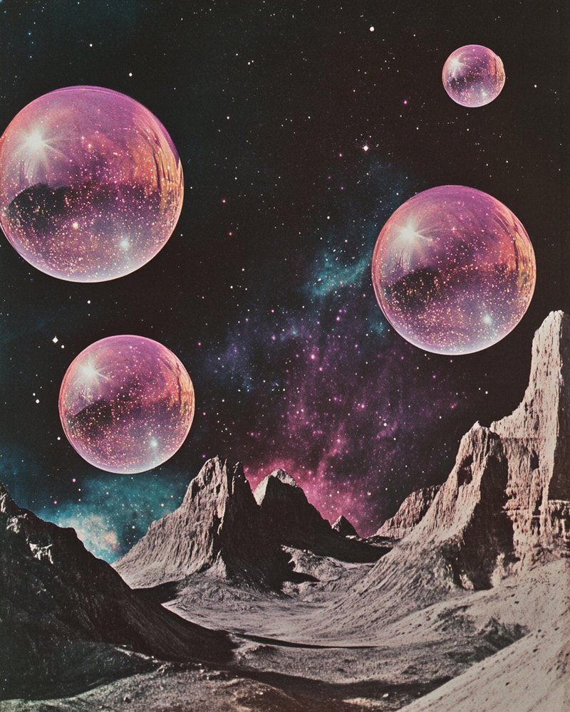Palline viola - Paesaggio alieno da Samantha Hearn