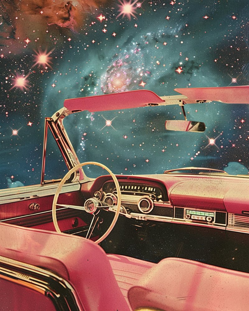 Retro Car Galaxy Drive da Samantha Hearn
