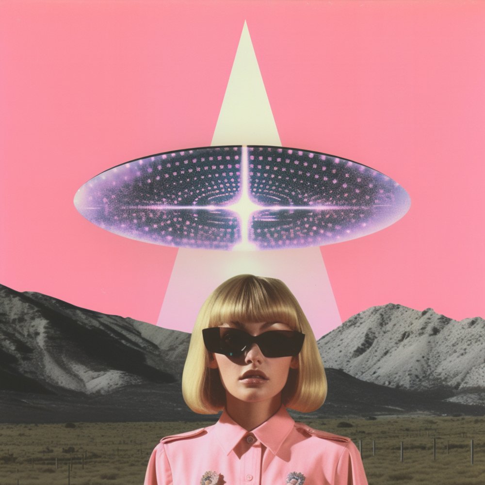 Incontro fantascientifico retrò da Samantha Hearn