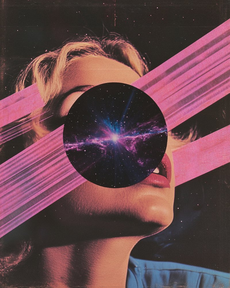 Sguardo cosmico surreale da Samantha Hearn