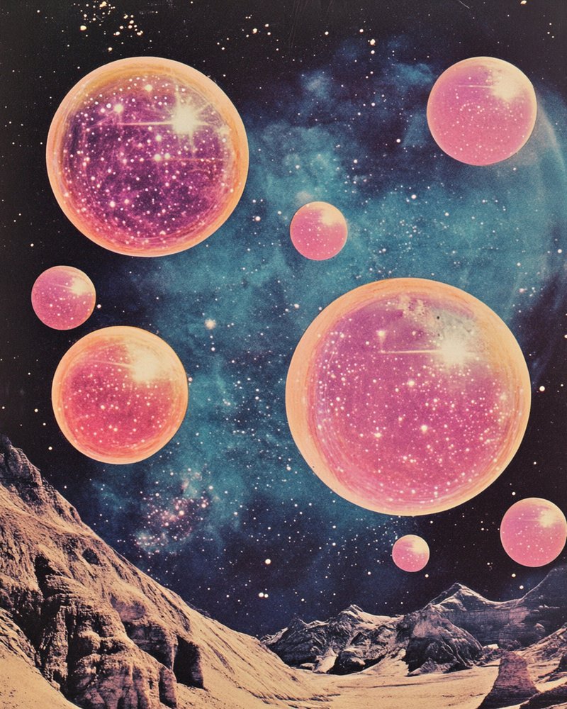 Paesaggio cosmico surreale da Samantha Hearn