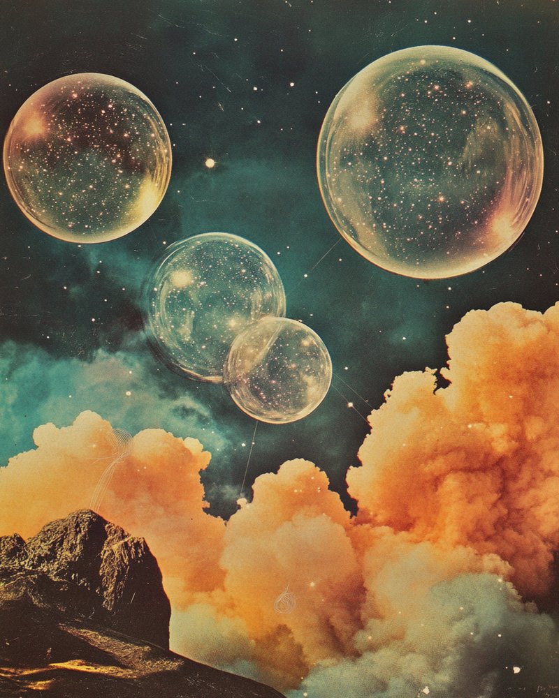 Paesaggio cosmico surreale da Samantha Hearn