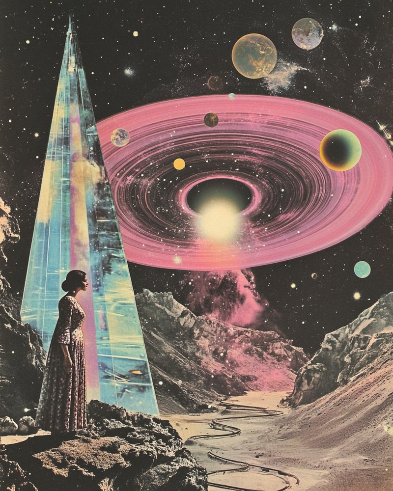Visione cosmica surreale da Samantha Hearn