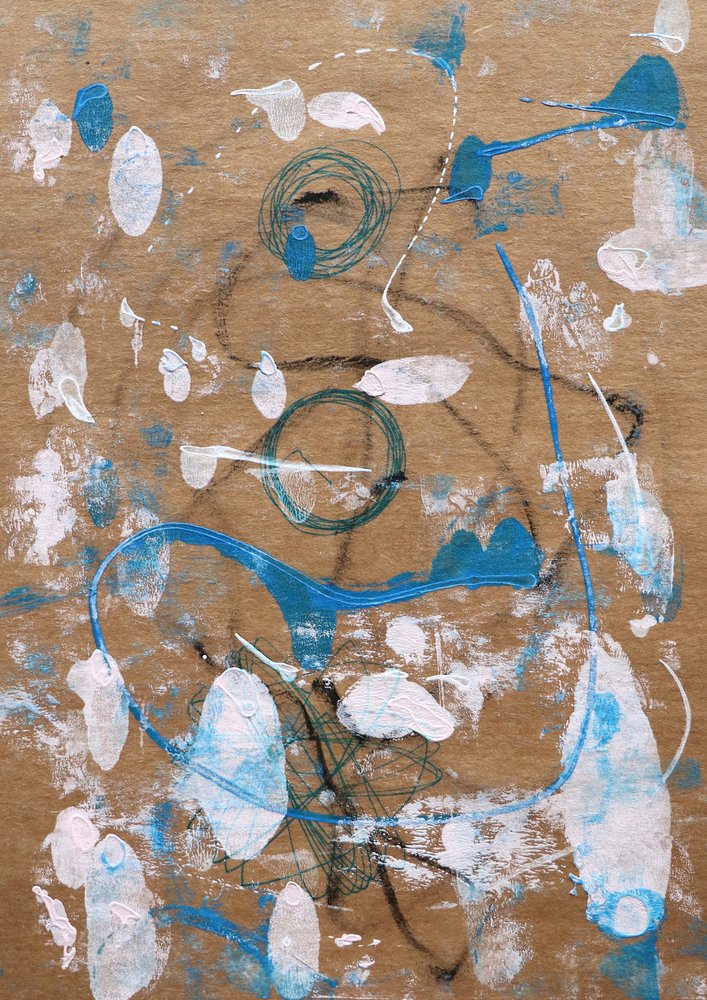 Movimento blu astratto da Santhosh ch