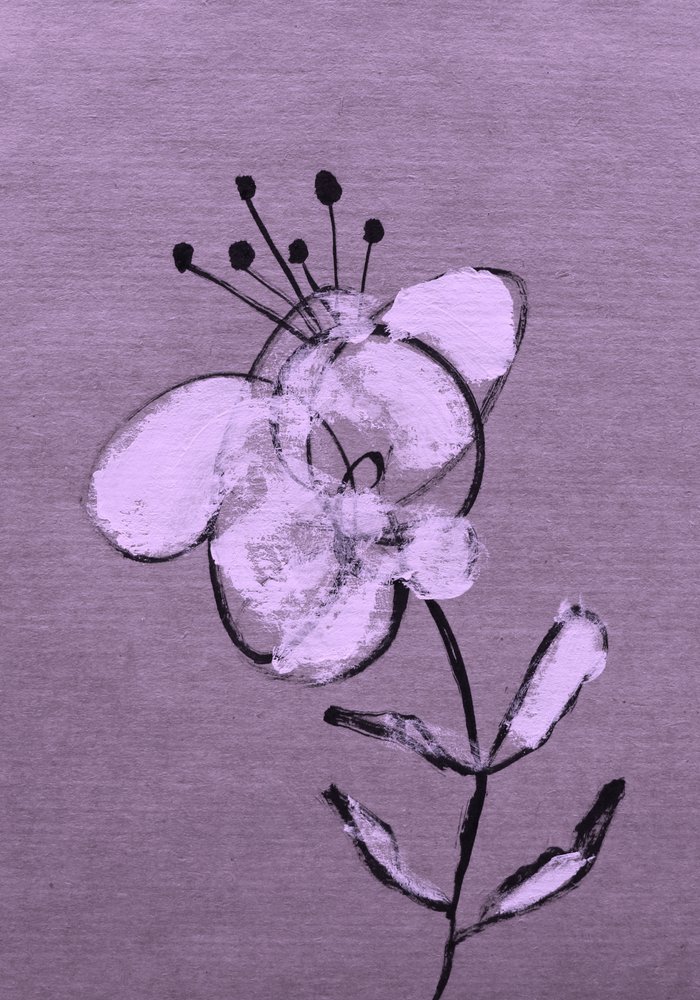 Fioritura viola astratta da Santhosh ch