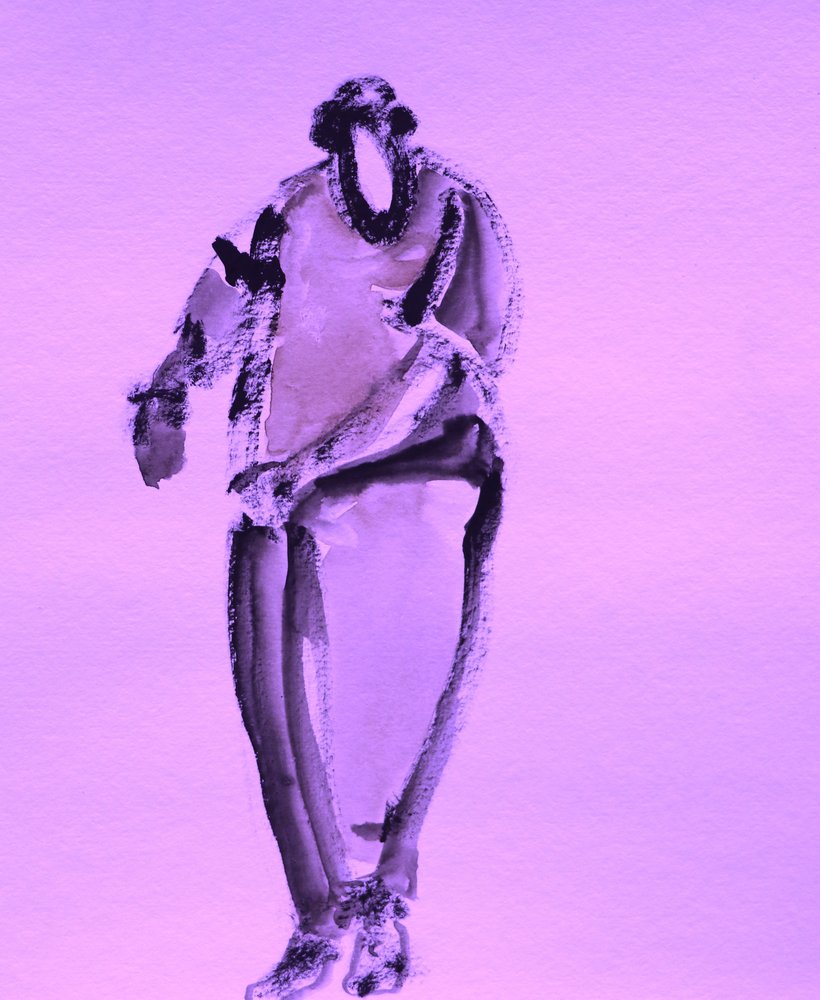 Figura astratta viola da Santhosh ch